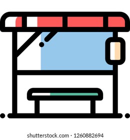 bus-stop transport placard