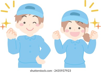 
Bust enlargement for boys and girls wearing work clothes - Motivation　2