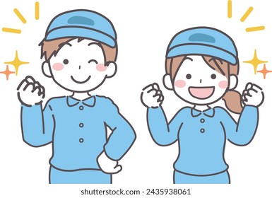 
Bust enlargement for boys and girls wearing work clothes - Motivation　1