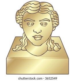 a bust of a head to tribute someone important