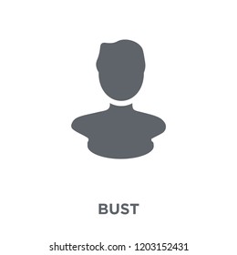 Bust icon. Bust design concept from Museum collection. Simple element vector illustration on white background.