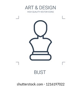 bust icon. high quality line bust icon on white background. from art collection flat trendy vector bust symbol. use for web and mobile
