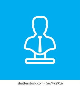bust icon illustration isolated vector sign symbol