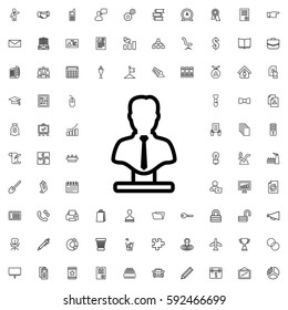 bust icon illustration isolated vector sign symbol. Company icons vector set.