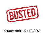 Busted Rubber Stamp Seal Vector