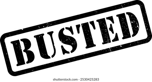 Busted Set Sello de goma roja Grunge Textura Etiqueta de la etiqueta de la insignia Vector EPS PNG Transparente Sin fondo Clip Arte Vector EPS PNG 