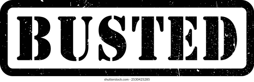 Busted Set Sello de goma roja Grunge Textura Etiqueta de la etiqueta de la insignia Vector EPS PNG Transparente Sin fondo Clip Arte Vector EPS PNG 