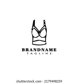 bustier logo cartoon icon design template flat modern isolated vector illustration