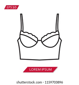 bustier vector icon symbol