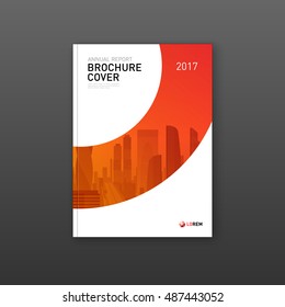 Busuness brochure cover design layout. Good for corporate catalog, annual report, poster or flyer.