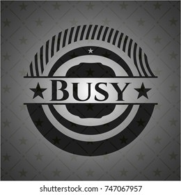 Busy black badge
