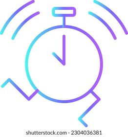 Busy Business and office icon with blue duotone style. work, time, stress, clock, hour, schedule, watch. Vector illustration
