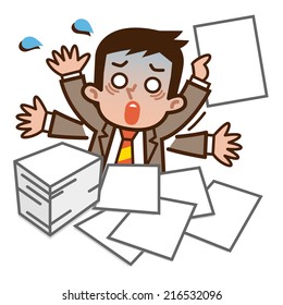 Busy businessman
