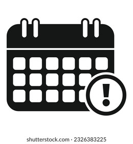 Busy calendar icon simple vector. Rush job. Delivery courier