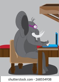 busy elephant