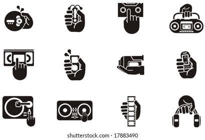 Busy Hands Icons - media
