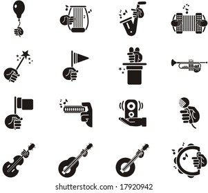 Busy Hands Icons - music, circus, entertainment