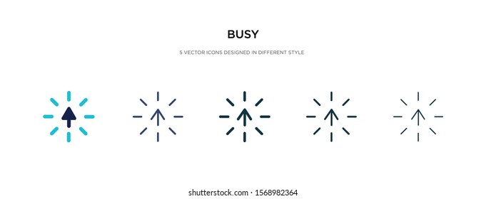 busy icon in different style vector illustration. two colored and black busy vector icons designed in filled, outline, line and stroke style can be used for web, mobile, ui