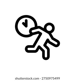 Busy Occupied Working Distracted Focused Icon Design