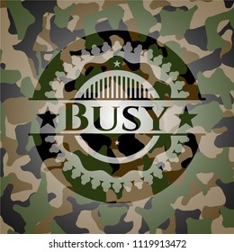 Busy on camo pattern