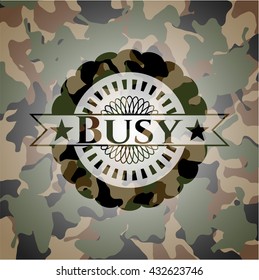 Busy on camo pattern