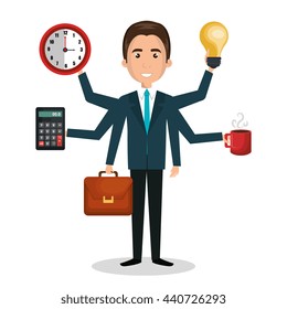 busy person design, vector illustration eps10 graphic 
