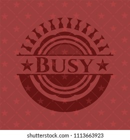  Busy realistic red emblem
