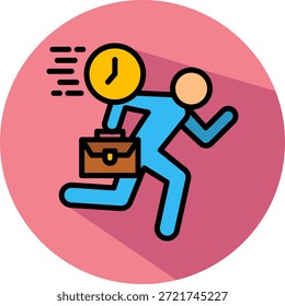 Ilustração isométrica de vetor do ícone de agendamento ocupado