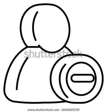 Busy Status 3d icon vector style for communication user interface Line style.