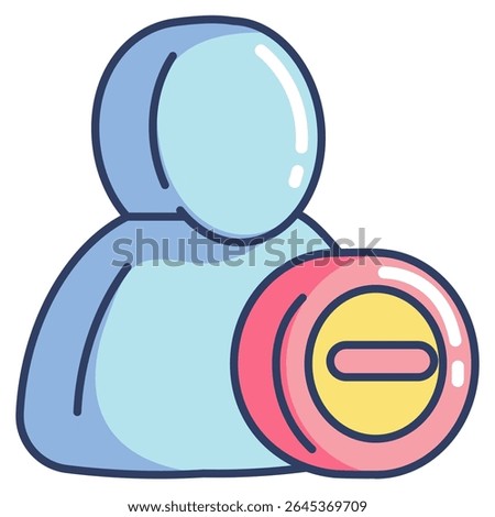 Busy Status 3d icon vector style for communication user interface Lineal Color style.