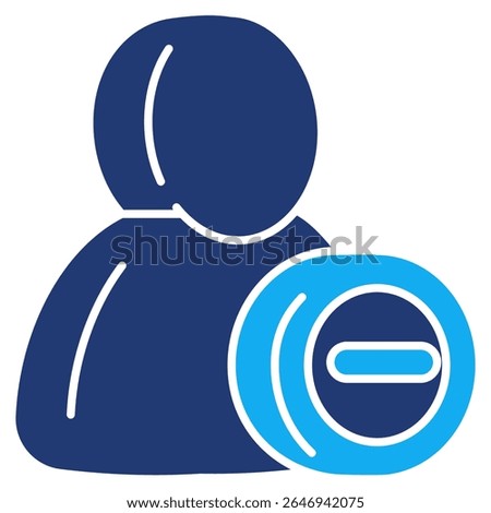 Busy Status 3d icon vector style for communication user interface Dualtone style.