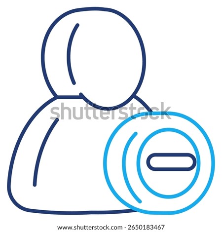 Busy Status 3d icon vector style for communication user interface Dual Line style.