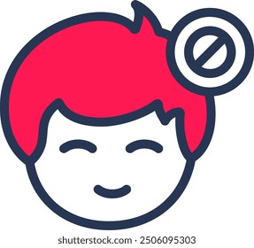 Busy status indicator Line Half Filled Vector Icon Design
