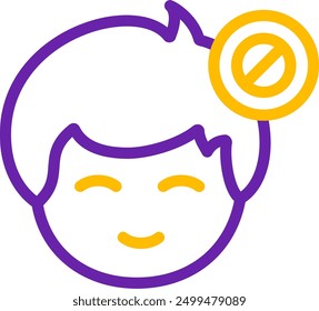 Busy status indicator Line Two Color Vector Icon Design