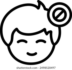 Busy status indicator Line Vector Icon Design