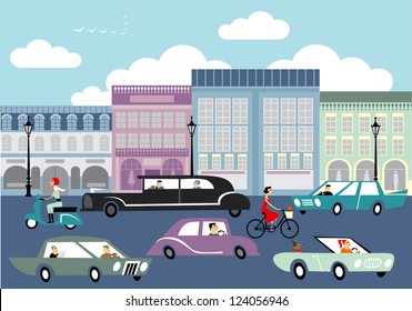 Busy street