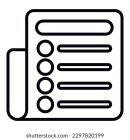 Busy task schedule icon outline vector. Event person. Board list