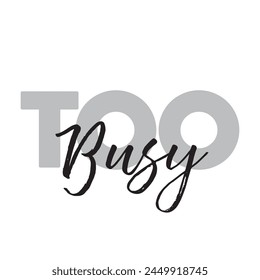 too busy text on white background.