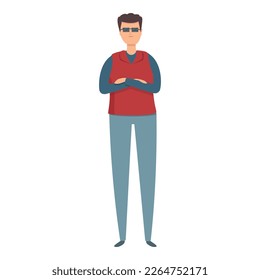 Vector de caricatura de iconos de camioneros ocupados. Industria masculina. Trabajo de la gente