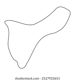 Mapa del distrito de Butaleja, división administrativa de Uganda. Ilustración vectorial.