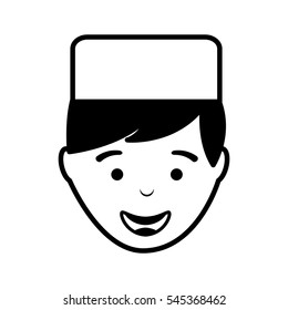 butcher avatar character icon vector illustration design