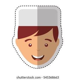 butcher avatar character icon vector illustration design