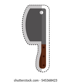 butcher ax isolated icon vector illustration design