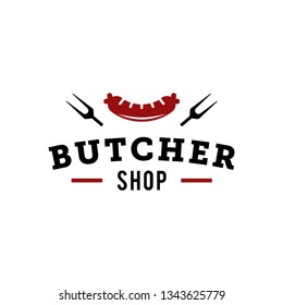 butcher barbeque grill logo
