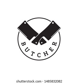 butcher /butchery logo design vector 