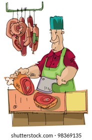 butcher - cartoon