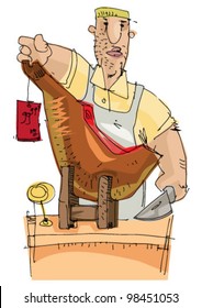 butcher - cartoon
