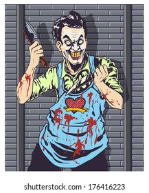 Butcher Clown Vector