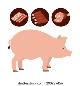 butcher concept design, vector illustration eps10 graphic 