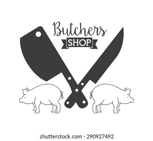 butcher concept design, vector illustration eps10 graphic 